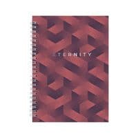 Блокнот Axent на спіралі А5 96 аркушів, клітинка, тверда обкладинка №25 (8032-25-A)