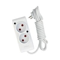 Сетевой удлинитель TECCO 1.5м 3 white (8681277841088)