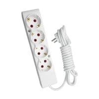 Сетевой удлинитель TECCO 3м 3 white (8681277842139)