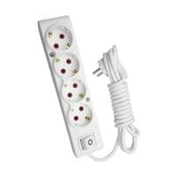 Сетевой удлинитель TECCO 3м 3 white (8681277842733)