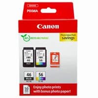 Комплект Canon No.46: Картридж Canon PG-46Bk/CL-56 цвет. Value Pack