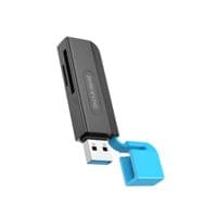 Картридер BOROFONE DH9 Wisdom 2-in-1 USB 3.0 card reader Black Blue