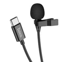 Беспроводная микрофома HOCO L15 Dual-mic clip-on wirelнная систеess digital microphone (iP/Type-C) Black