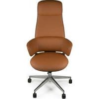 Офісне крісло Barsky Lux Leather brown LC-02 (LC-02)