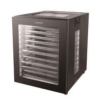 Сушарка для продуктів  Ardesto FDB-1242, 850Вт, піддонів -12x3см, макс-70°С, таймер, електр. управління, нерж., чорний