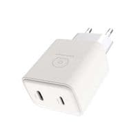 Зарядний пристрій WUW-C189 PD 20W Charger USB C + USB C white