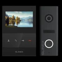 Комплект відеодомофона Slinex SQ-04 Black + ML-17HR Graphite