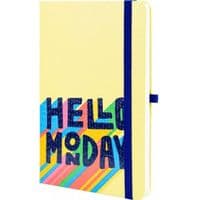 Книга записная Optima Monday А5 128 листов линия желтый (O20812-39)