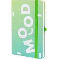 Книга записная Optima Mood А5 128 листов линия зеленый (O20812-44)