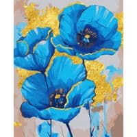 Картина по номерам Santi Голубые маки, 40*50 см, поталь (955267)