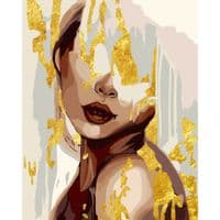 Картина по номерам Santi Золотые мечты, 40*50 см, поталь (955253)
