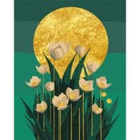 Картина по номерам Santi Цветы в лунном сиянии, 40*50 см, паталь (955263)