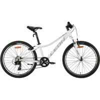 Велосипед Leon 24" Junior AM Vbr рама-12" Al білий з бузковим 2024 (OPS-LN-24-095)