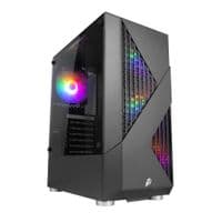 Корпус 1stPlayer F3-A-BK-4F1, Black, без БП, Midi Tower, ATX/Micro ATX/Mini ITX, 1xUSB 3.0/2xUSB 2.0, макс. CPU - 160 мм/VGA - 305 мм, 4x120 мм RGB, боковая панель из закаленного стекла