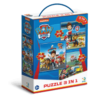 Пазл 3 в 1 Paw Patrol. Готовы к работе