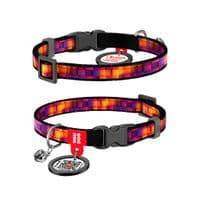 Ошейник для животных WAUDOG Nylon с QR паспортом "Кубы 3Д" пластиковый фастекс XS 20-30 см (279-4057)