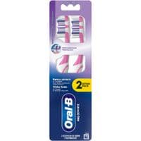 Зубная щетка Oral-B Pro 3D White Отбеливание Средней жесткости 2 шт. (8700216459761)