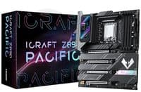 Материнська плата LGA1851, Maxsun iCraft Z890 PACIFIC, Z890, 4xDDR5, Int.Video(CPU), 4xSATA3, 1xPCI-E 16x 5.0, 1x PCI-E 8x 5.0, 2xPCI-E 4x 4.0, 4xM.2, RTL8126, 9xUSB3.2, 2*Type-C, DP/HDMI, WIFI7+BT5.4, 16 Phase, Debug, ARGB, ATX