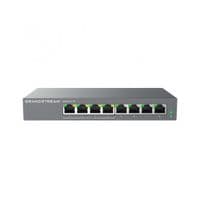 Grandstream GWN7711P, хмарний керований комутатор Layer 2 Lite, 8x GbE RJ45, 4x PoE/PoE+ або вихідний режим +24VDC