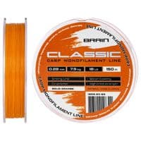 Леска Brain Classic Carp Line (solid orange) 150m 0.28mm 18lb 7.9kg (1858.80.86)