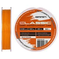Леска Brain Classic Carp Line (solid orange) 150m 0.30mm 20lb 8.8kg (1858.80.87)