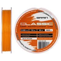Леска Brain Classic Carp Line (solid orange) 300m 0.28mm 18lb 7.9kg (1858.80.98)