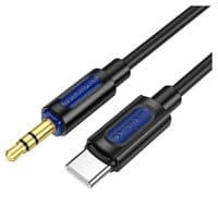 Аудиокабель BOROFONE BL20 True sound silicone digital audio conversion cable Type-C Black