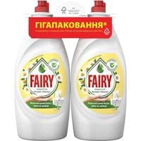 Засіб для ручного миття посуду Fairy Ніжні руки Ромашка та вітамін E 2 х 900 мл (8700216759601)