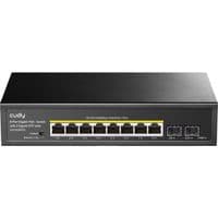 Коммутатор Cudy GS1008PS2, 8-портовый гигабитный коммутатор PoE+ с 2 гигабитными слотами SFP, 120 Вт