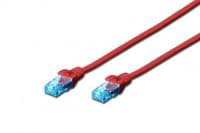 Патч-корд 2E CAT 5e, UTP, 10м, 26AWG, RJ45, 7/0.16, Cu, LSZH, красный