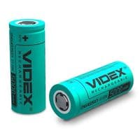 Аккумулятор 26650, 5000 mAh, Videx, 1 шт, Li-ion, 3.7V, без защиты, Bulk