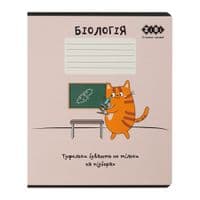 Зошит ZiBi предметний CUTE CAT, 36 аркушів, клітинка, біологія (ZB.1731-10)