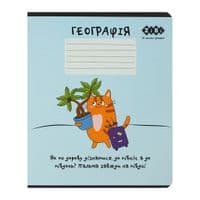 Зошит ZiBi предметний CUTE CAT, 36 аркушів, клітинка, географія (ZB.1731-14)