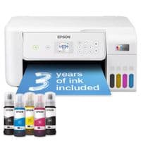 МФУ струйный цветной A4 Epson L3286, White, WiFi, 5760х1440 dpi, до 33/15 стр/мин, ЖК экран 3.7 см, USB, встроенные СБПЧ, чернила Epson 103 (C11CJ66427)