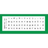 Наклейка на клавіатуру BestKey мініатюрна прозора, 56, чорний (BKm3BlTr)