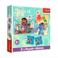 Пазл Trefl Lilo&Stitch Счастливые 2 in 1+memos (5900511935851)
