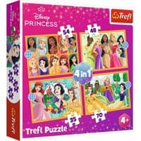 Пазл Trefl Princess Казкові історії 4 in 1 (35, 48, 54, 70) елемента (5900511346510)