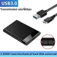 Карман Dynamode внешний для 2.5" SATA/SSD HDD - USB 3.0, безвинтовое задвижное крепление, пластиковый черный