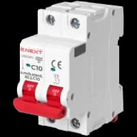Модульный автоматический выключатель Enext e.mcb.stand.60.2.C10, 2р, 10А, C, 6кА