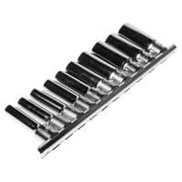 Набор головок Toptul длинных на планке 12-гр. 1/2" 9шт. 8-22мм (GAAQ1605U-12)