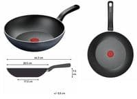Сковорода ВОК Tefal So' Light, 28см, алюминий, бакелит, черный