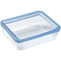 Форма PYREX Pure Glass 1.5 л прямоуголь. 22x17x7см ст. крышка (242A000/8045)