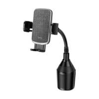 Автоутримувач для телефону HOCO H63 Utmost push-type car mount(cup holder) Black