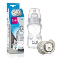 Бутылочка для кормления Lovi Защита рефлекса сосания Buddy Bear 250 мл (0205exp)
