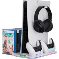 Охолоджувальна підставка CANYON CS-51 RGB PS5 Slim/DE Charge White