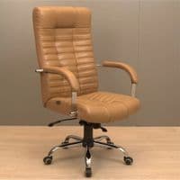Офісне крісло Richman Хром П1 M-2 (Anyfix) Шкіра Люкс комбо Какао (R00000049263)
