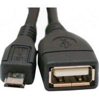 Кабель USB 2.0 AF - microUSB (5P), 10 см, Black, Atcom (3792)