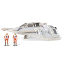 Игровая коллекционная фигурка Star Wars Medium Vehicle Транспорт и фигурка Snowspeeder (Luke Skywalker) 12.5см