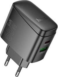 Сетевое зарядное устройство HOCO CS63A Bright PD65W (1A1C) charger (EU) Black