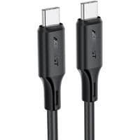 Кабель ACEFAST C17-03 USB-C to USB-C silicone charging data cable Black